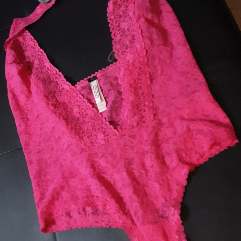 NWOT VICTORIAS SECRET LACE BODYSUIT MEDIUM